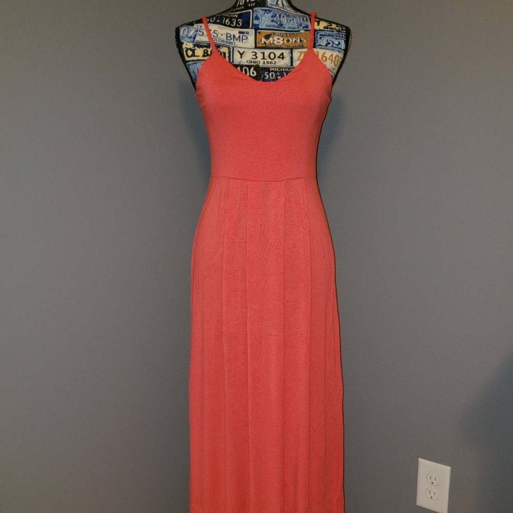 finn & clover Pink Coral Maxi Dress